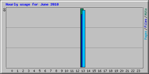 Hourly usage for June 2010