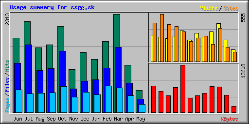 Usage summary for ssgg.sk